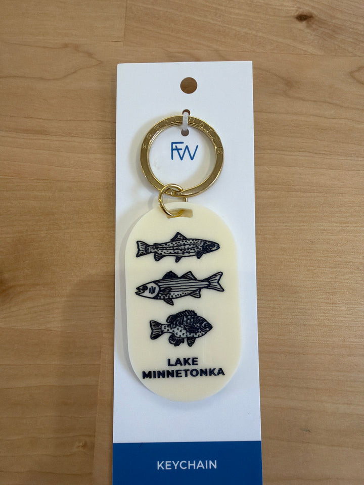 Freshwater Curated Goods - Lake Minnetonka Fish Pill Keychain