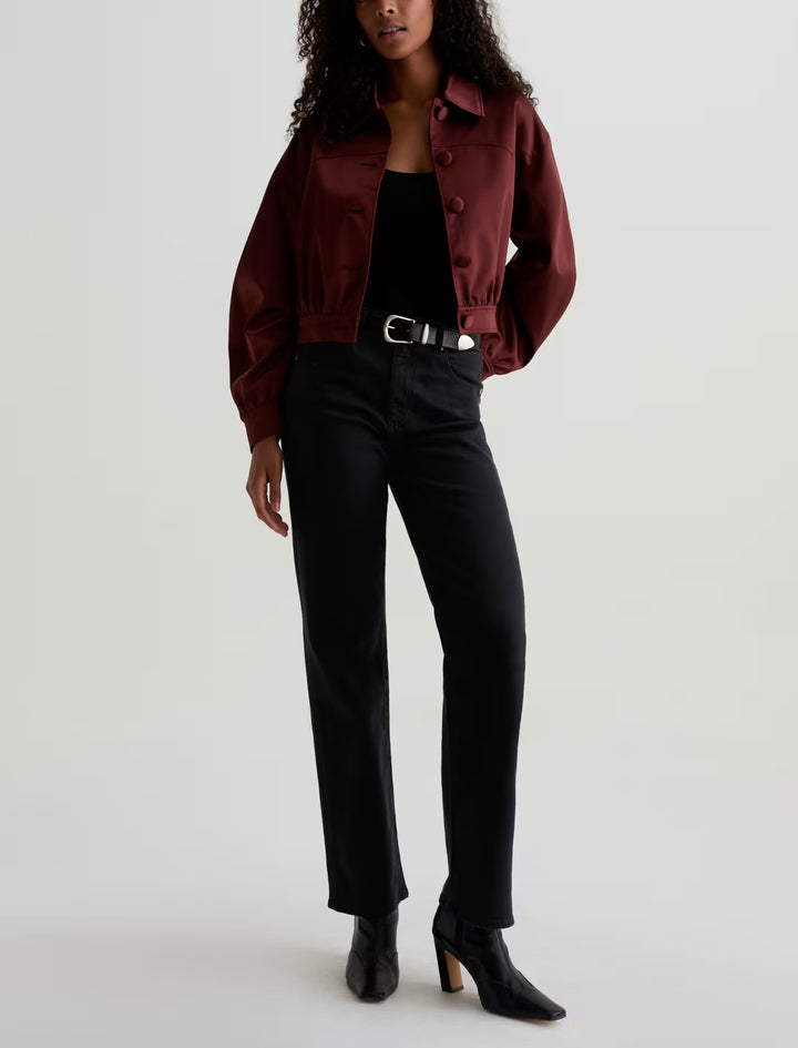 AG Brinley Straight Jean - Super Black