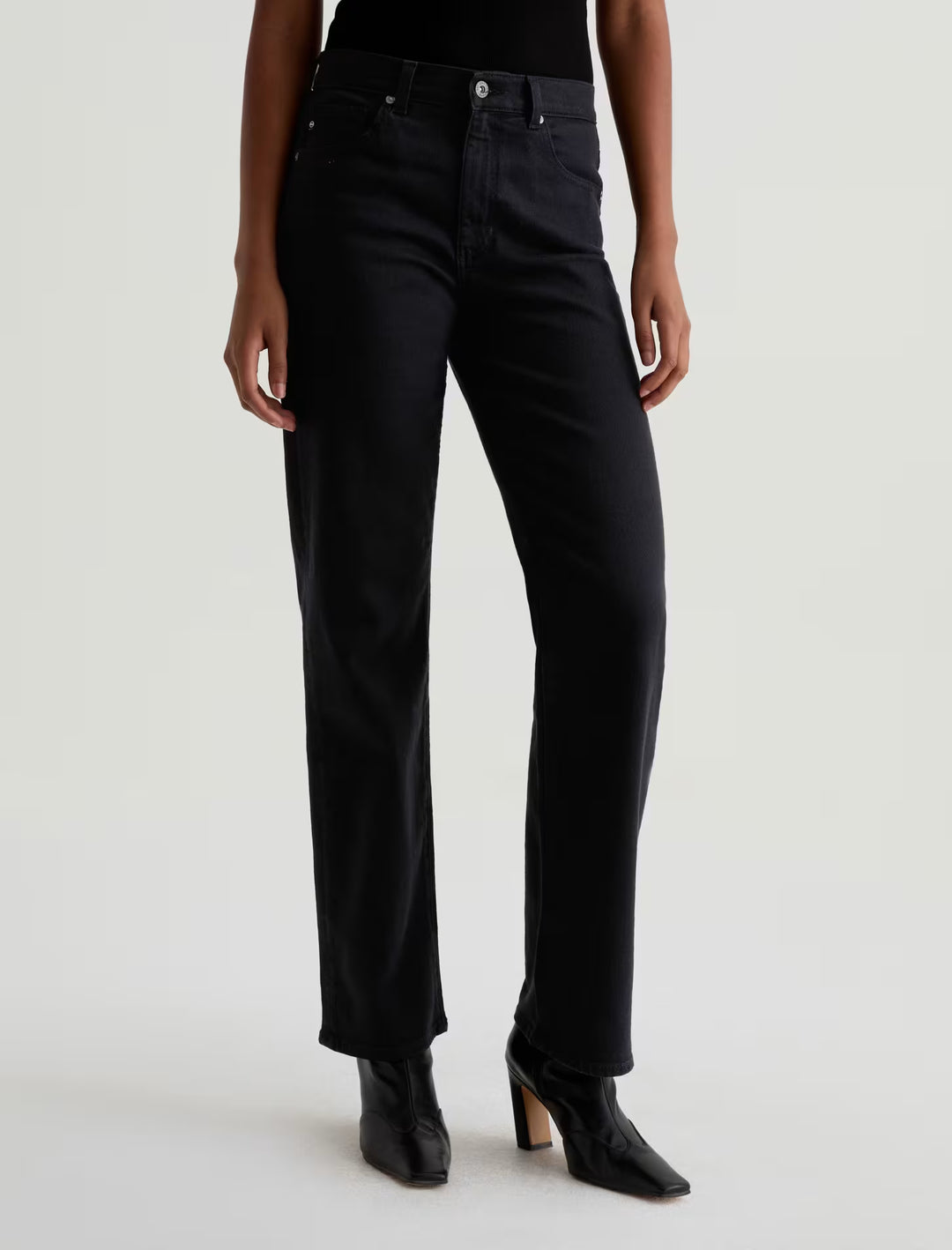 AG Brinley Straight Jean - Super Black