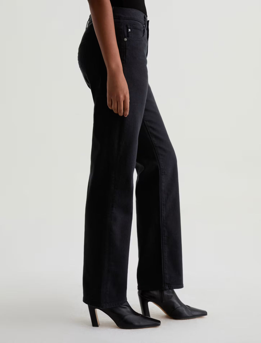 AG Brinley Straight Jean - Super Black