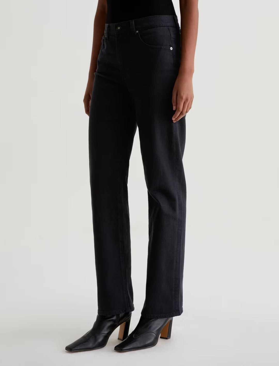 AG Brinley Straight Jean - Super Black