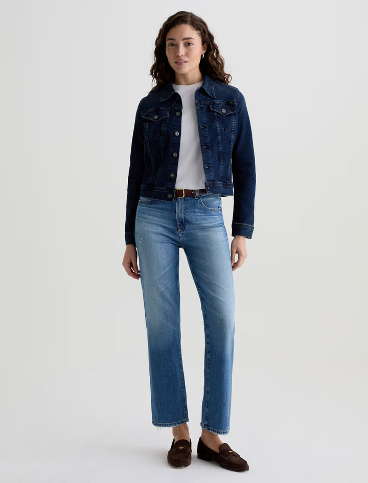 Ag Brinley Mid-Rise Straight Jeans - 16 Years Soaring