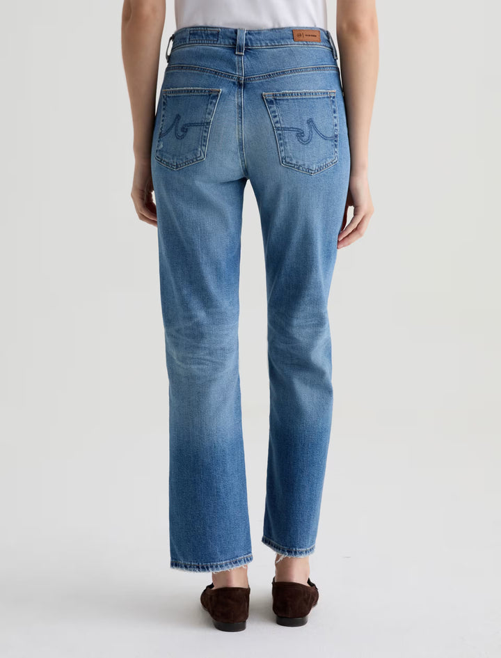 Ag Brinley Mid-Rise Straight Jeans - 16 Years Soaring