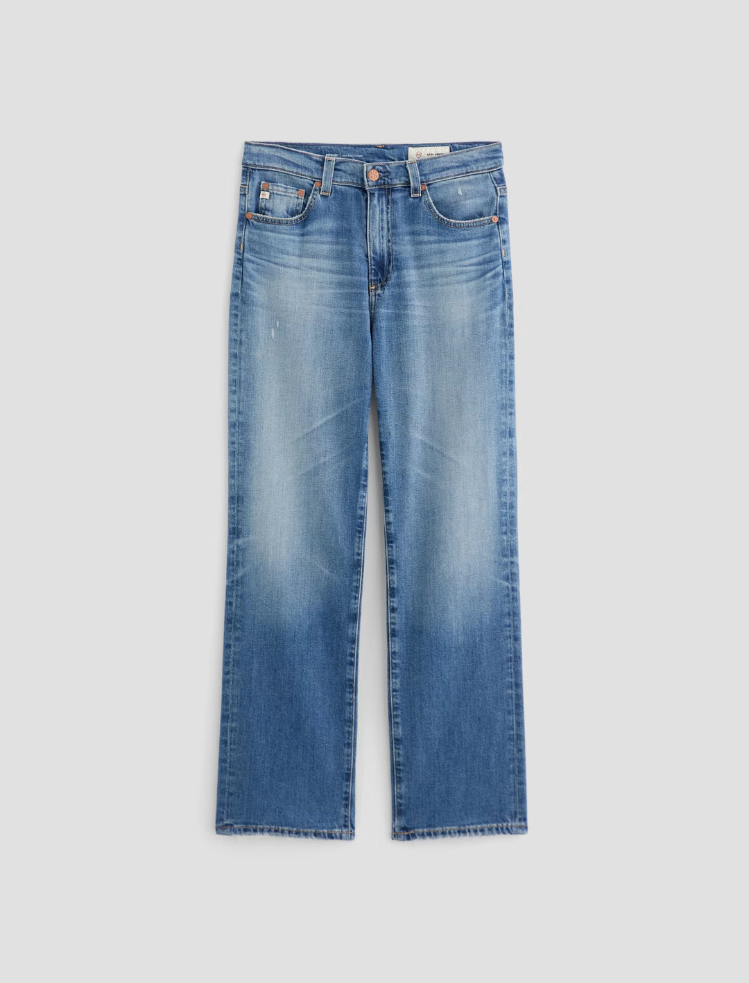 Ag Brinley Mid-Rise Straight Jeans - 16 Years Soaring