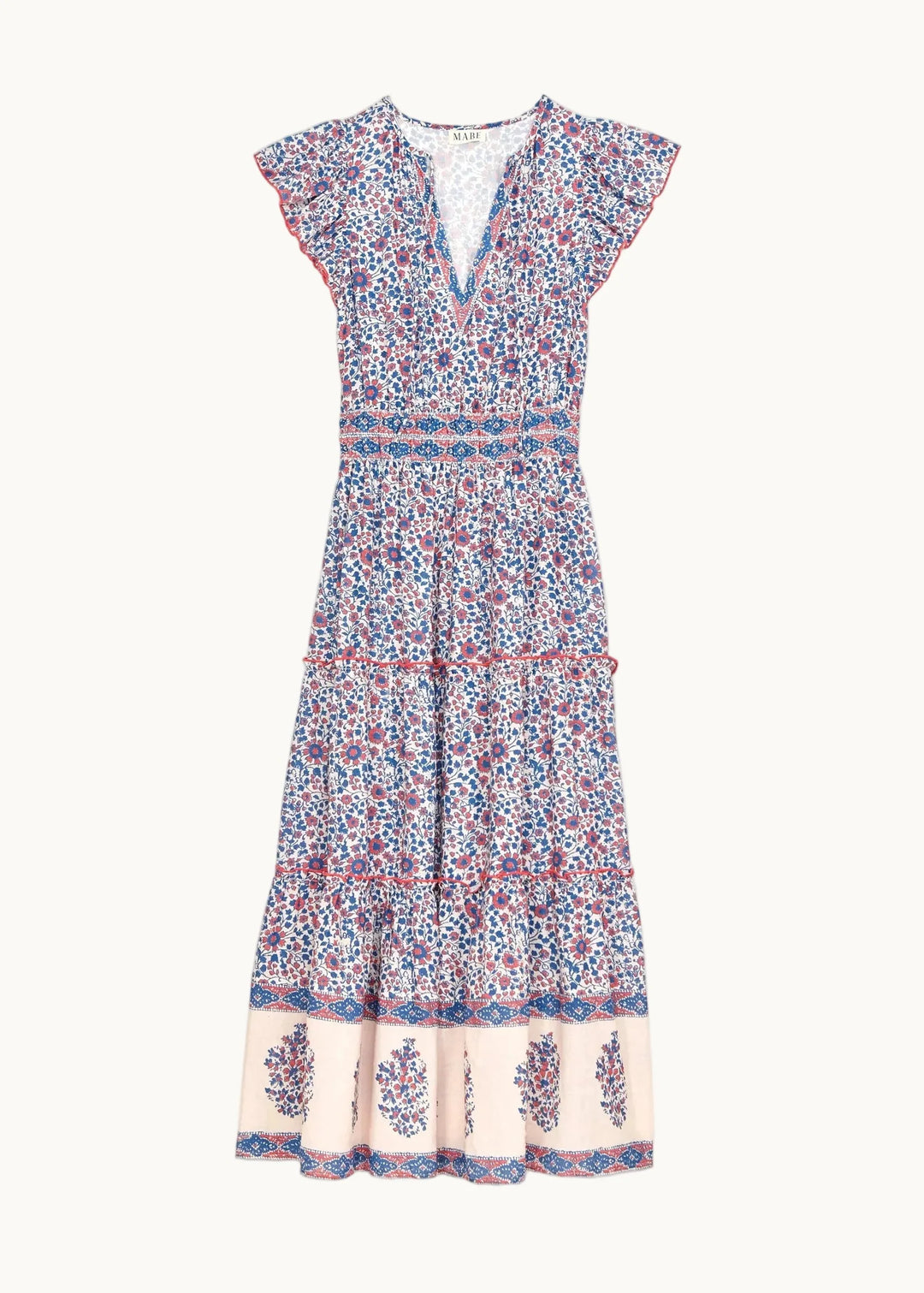 M.A.B.E Della Print Maxi Dress