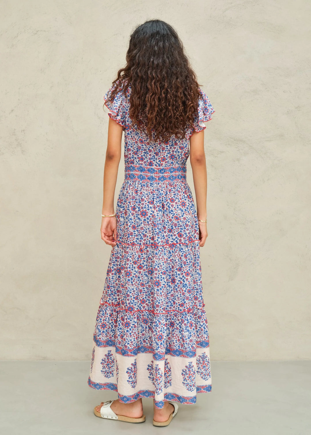 M.A.B.E Della Print Maxi Dress