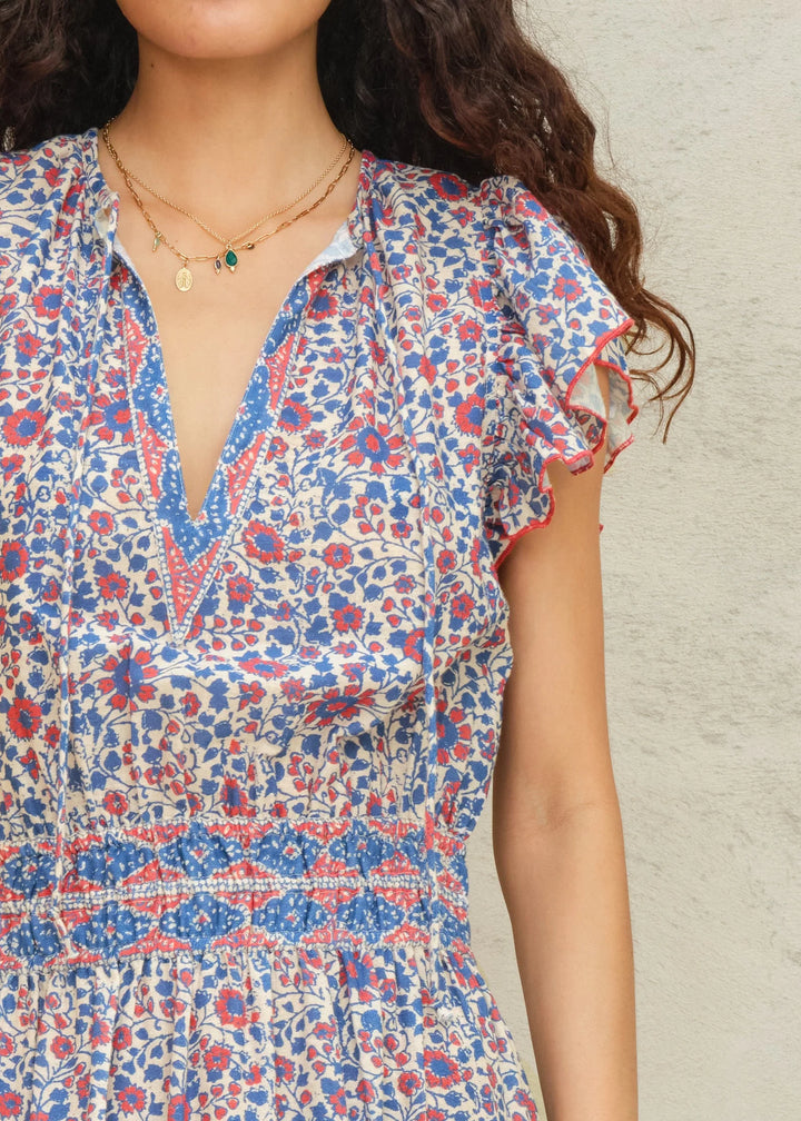 M.A.B.E Della Print Maxi Dress