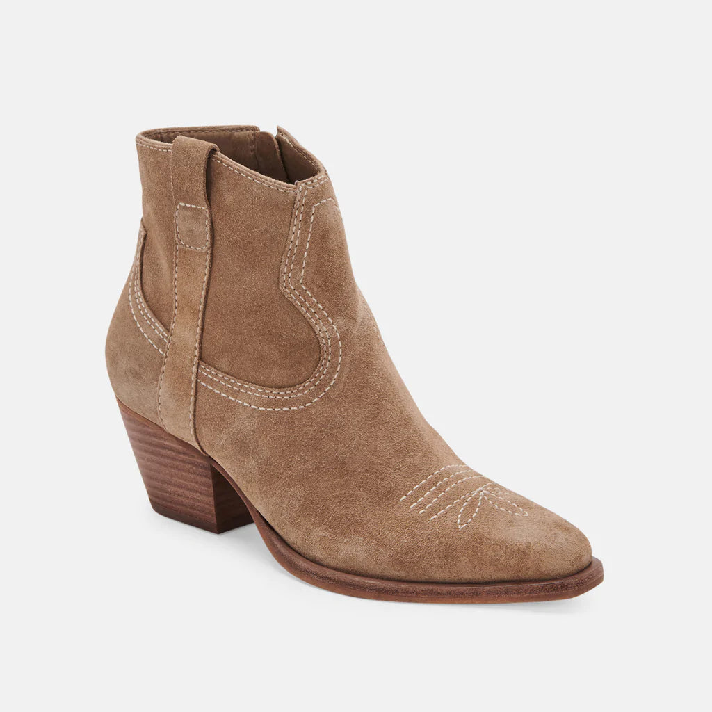 Dolce Vita Silma Booties - Truffle Suede