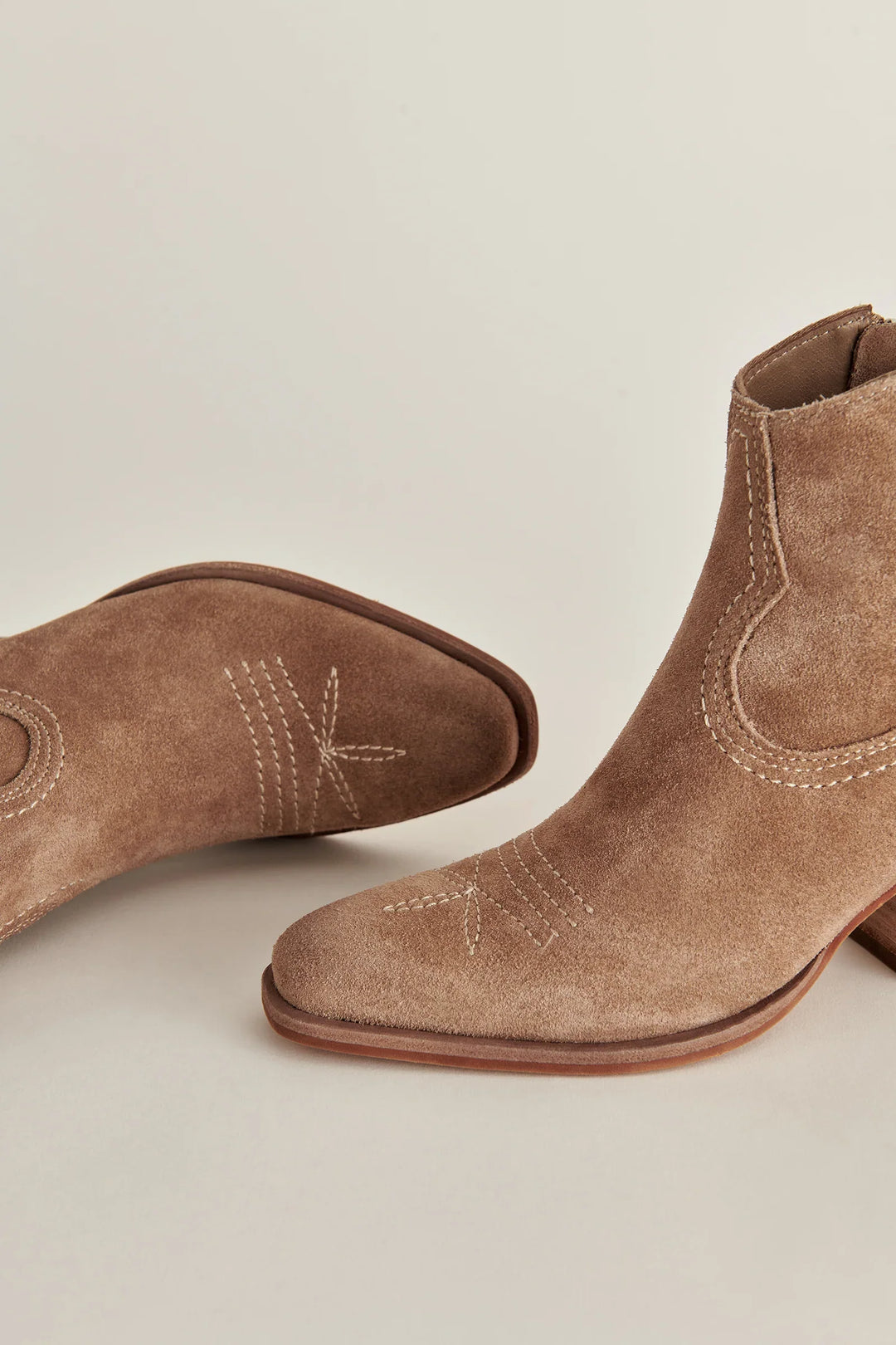 Dolce Vita Silma Booties - Truffle Suede