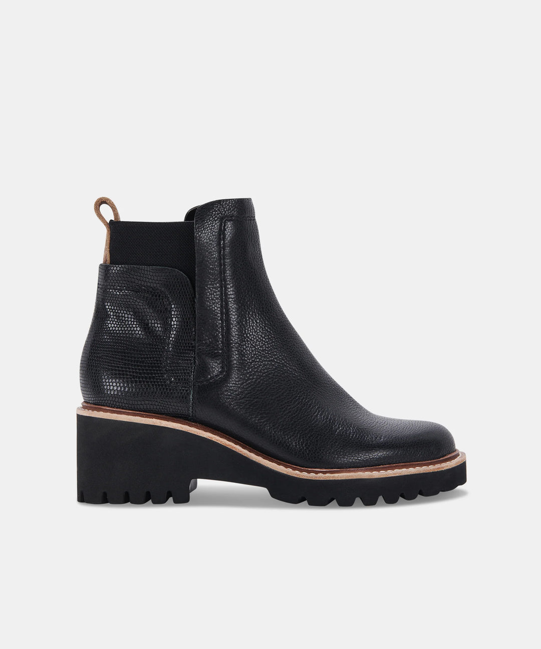 Dolce Vita Huey H2O Waterproof Boots- Black Leather