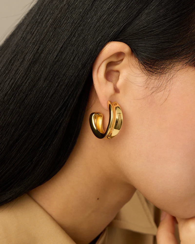 Jenny Bird Doune Hoops - Gold