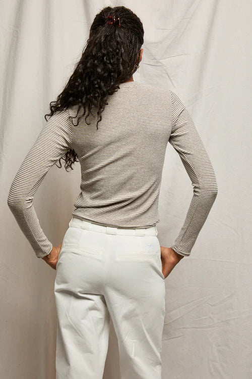 Perfect White Tee Emma Stripe - EQUATION 