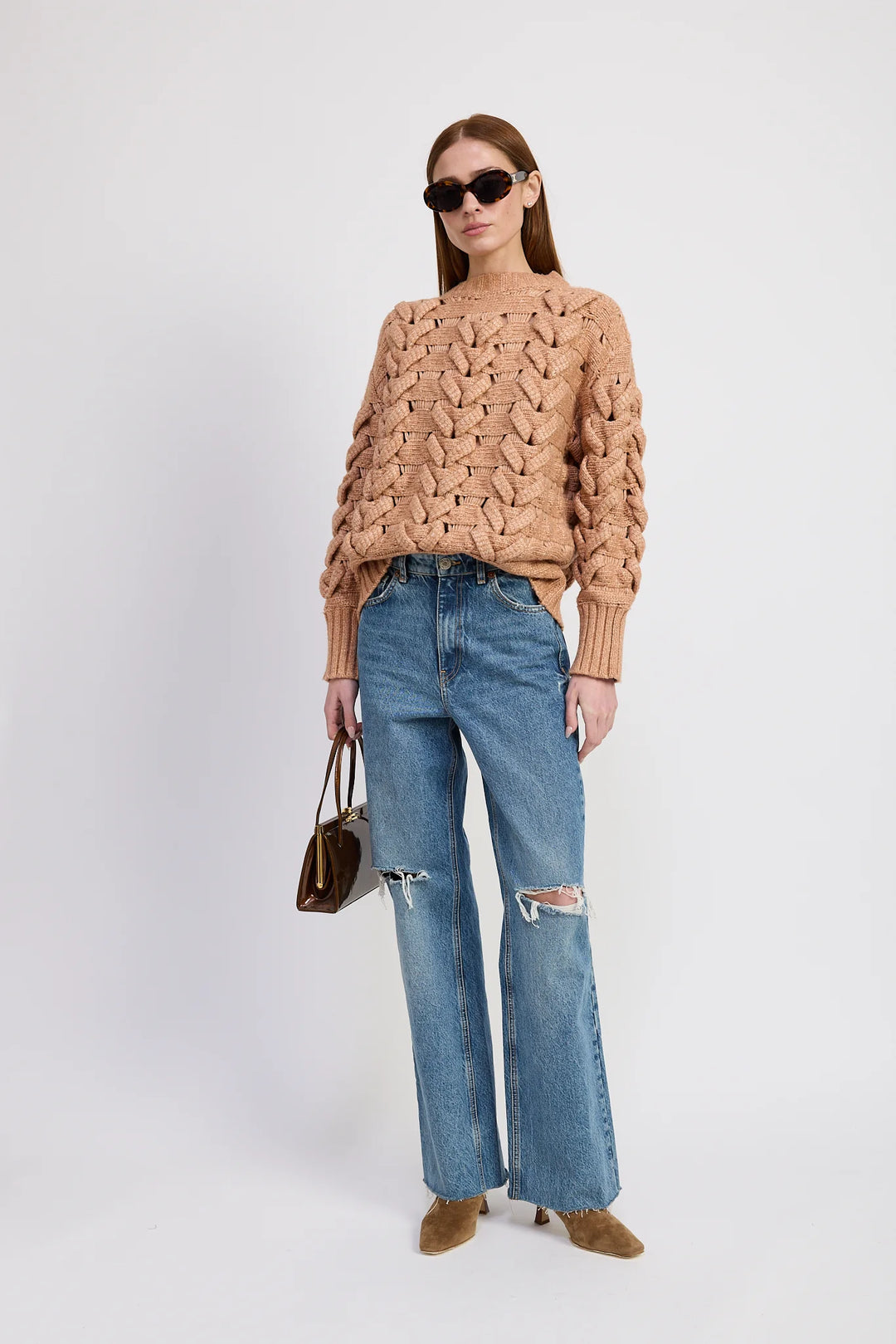 En Saison Elizabeth Cable Sweater