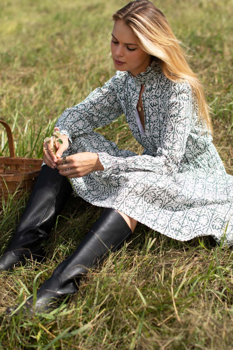 Emerson Fry Lucybella Maxi Dress - Etoile Vine Forest Organic – EQUATION