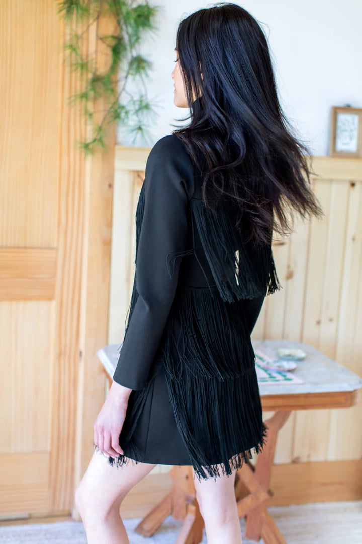 Emerson Fry Short Fringe Dress