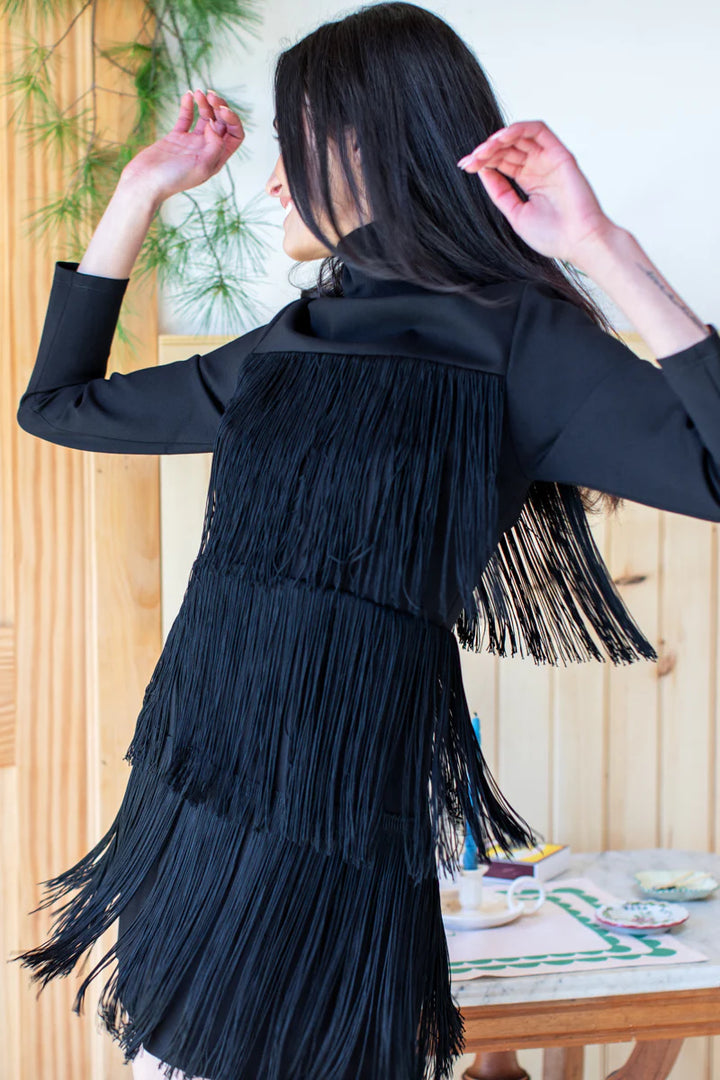 Emerson Fry Short Fringe Dress