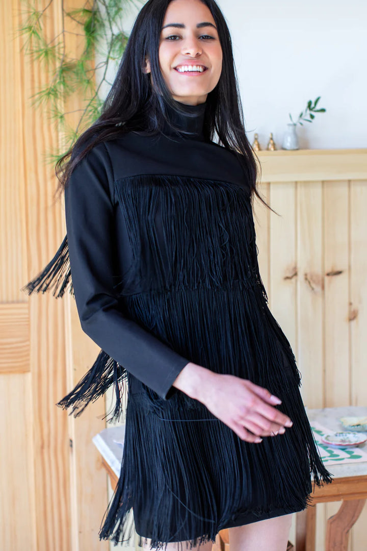 Emerson Fry Short Fringe Dress