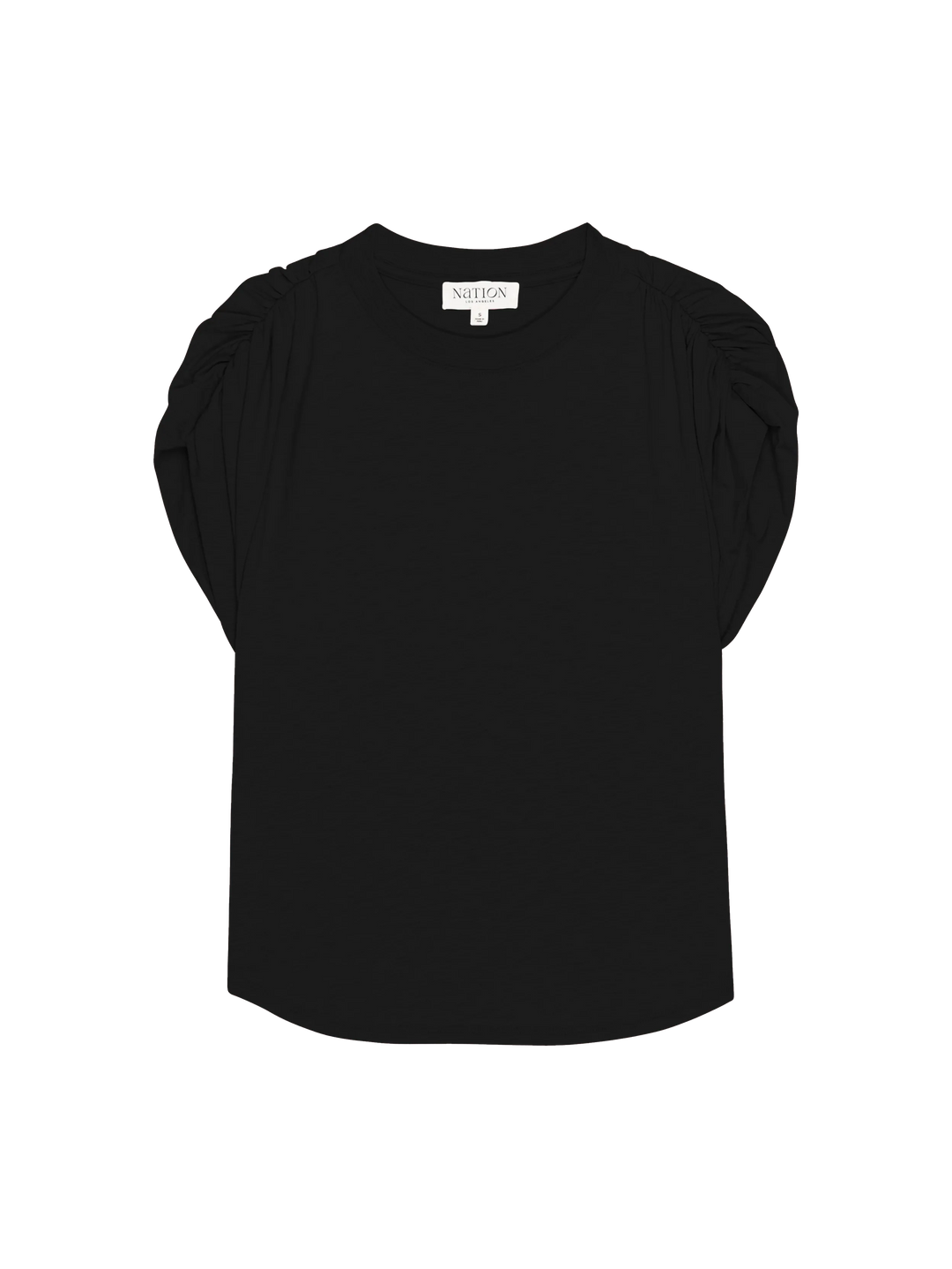 Nation Frankie Muscle Tee Jet Black