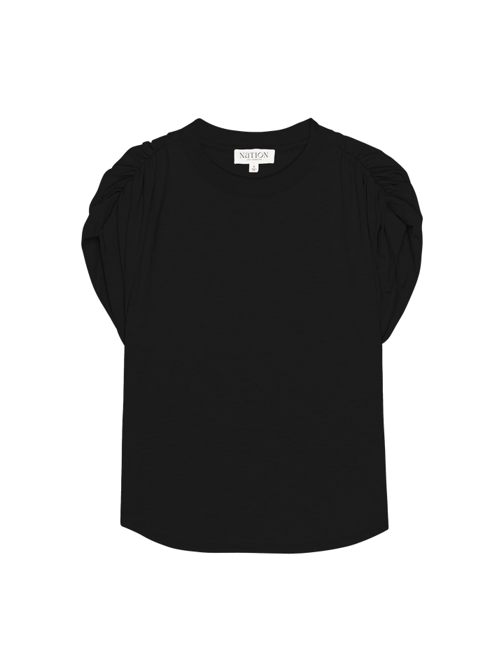 Nation Frankie Muscle Tee Jet Black