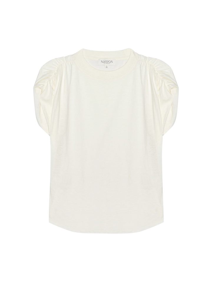 Nation Frankie Muscle Tee Porcelain