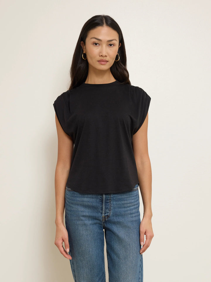 Nation Frankie Muscle Tee Jet Black