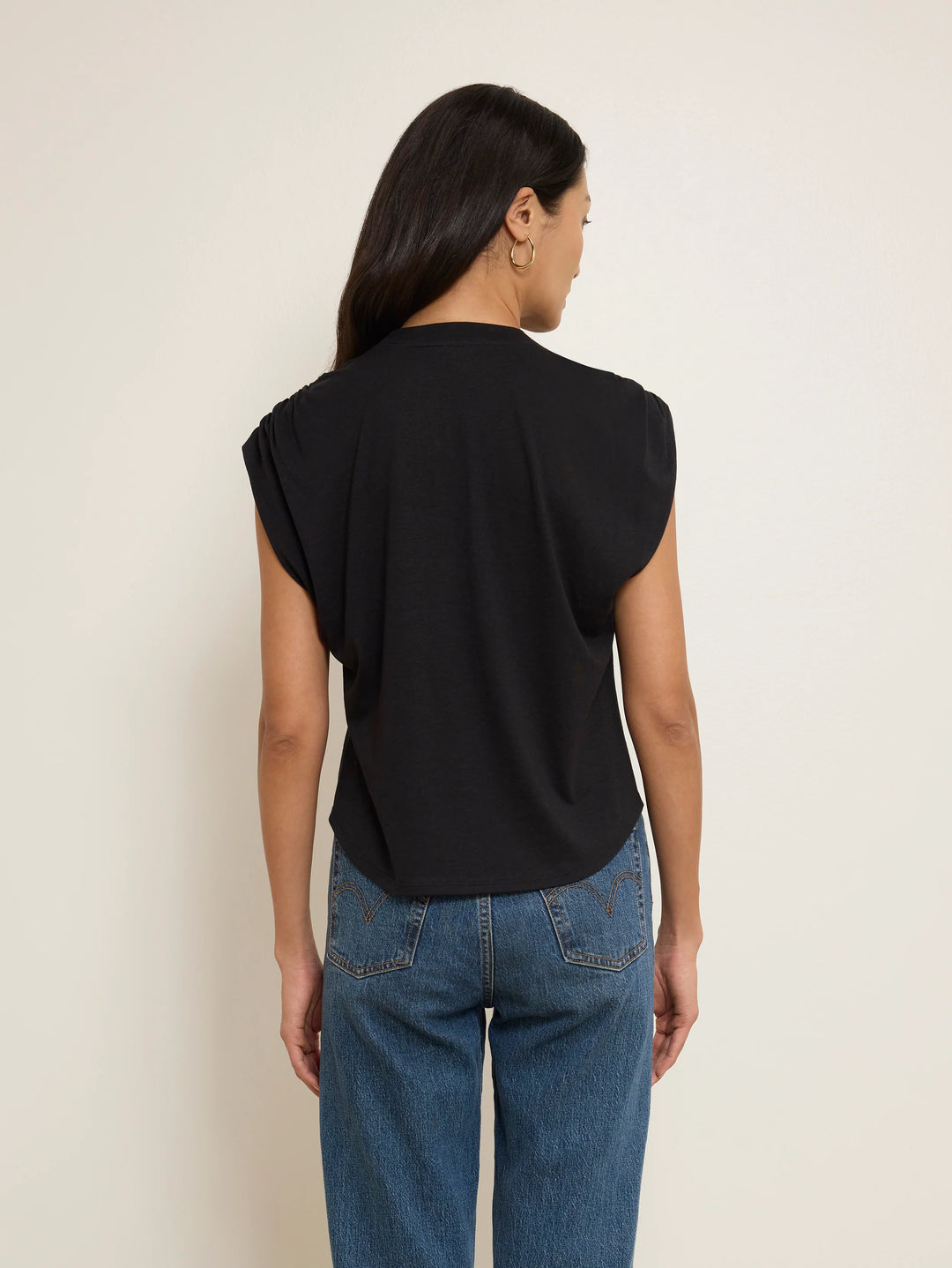 Nation Frankie Muscle Tee Jet Black