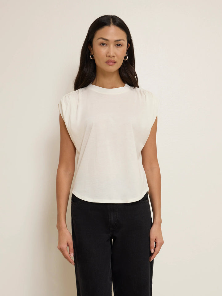 Nation Frankie Muscle Tee Porcelain