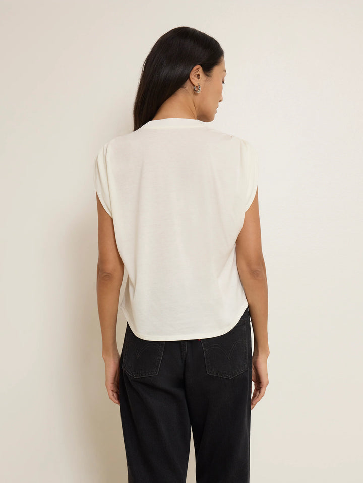 Nation Frankie Muscle Tee Porcelain