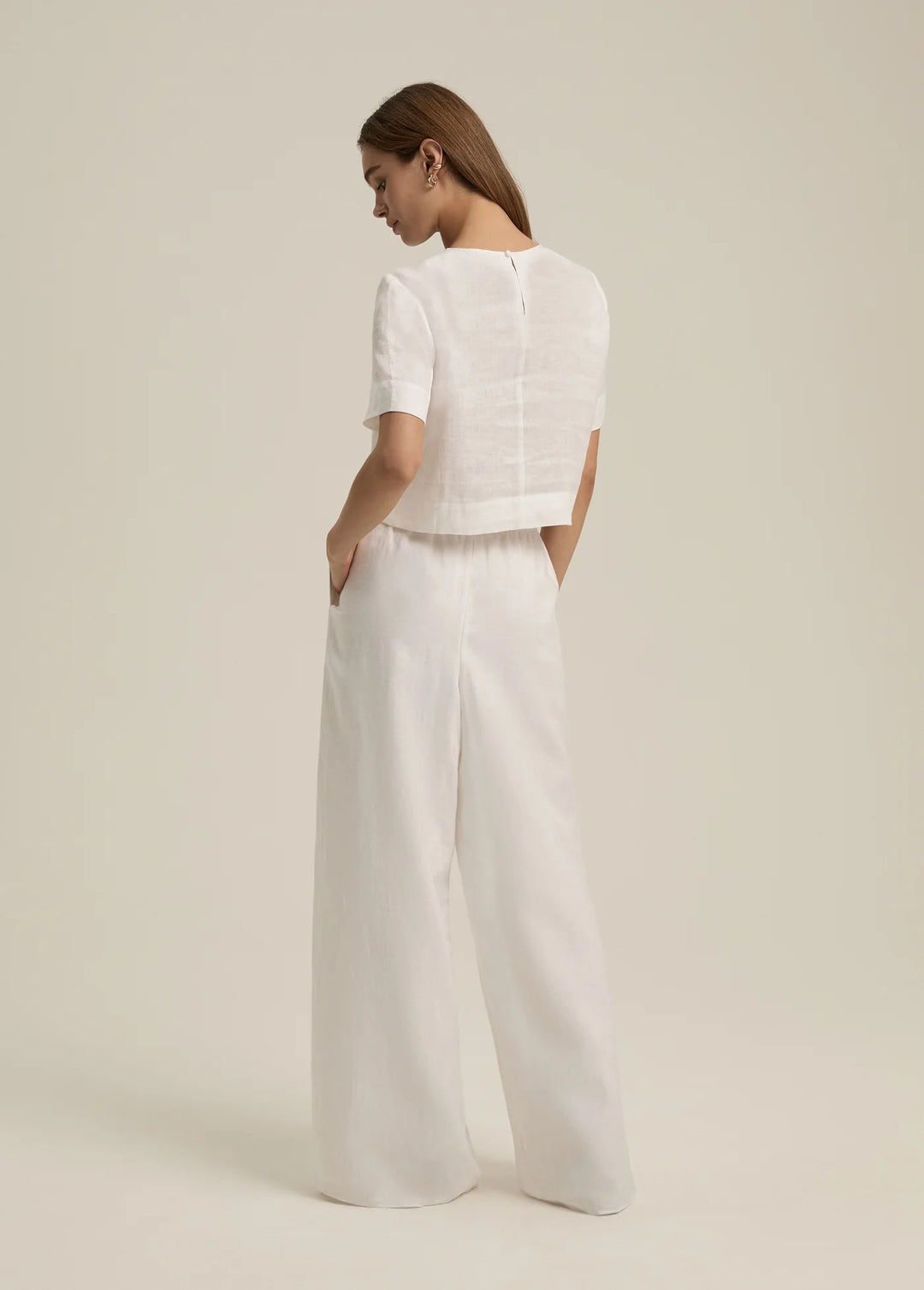 Favorite Daughter Wide Leg Linen Pant