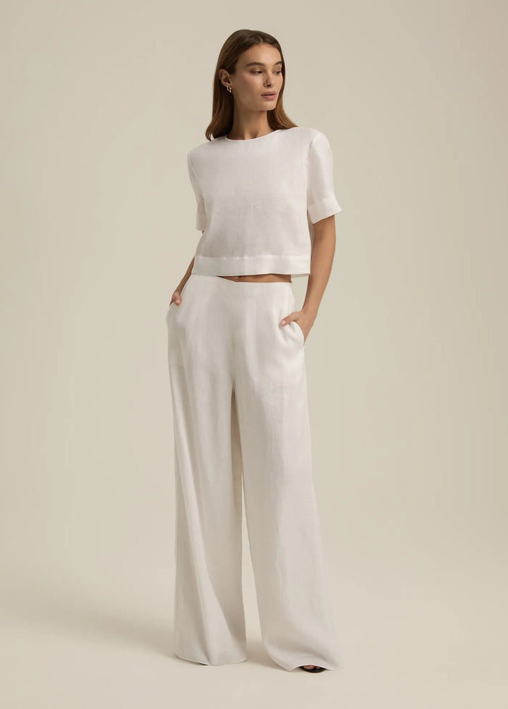 Favorite Daughter Wide Leg Linen Pant