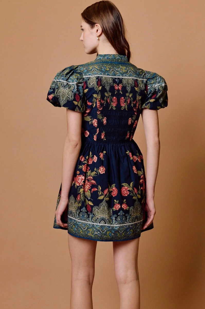 Cleobella Sveti Mini Dress - Eglantine Print