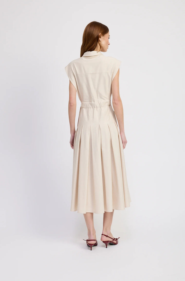 En Saison Quince Midi Dress Ecru