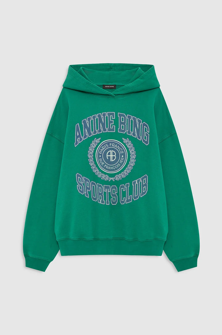 Anine Bing Harvey Sweatshirt Hoodie -Green