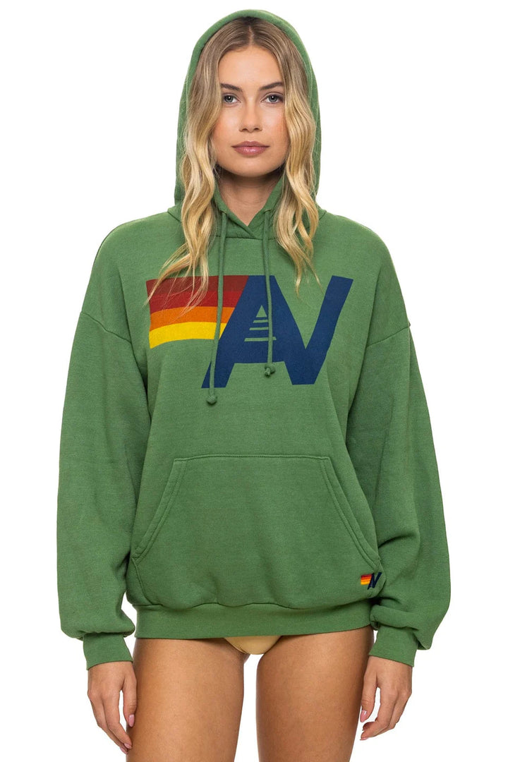Aviator Nation Logo Pullover Hoodie Relaxed - Palm
