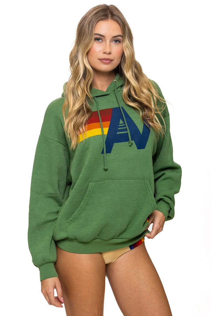 Aviator Nation Logo Pullover Hoodie Relaxed - Palm