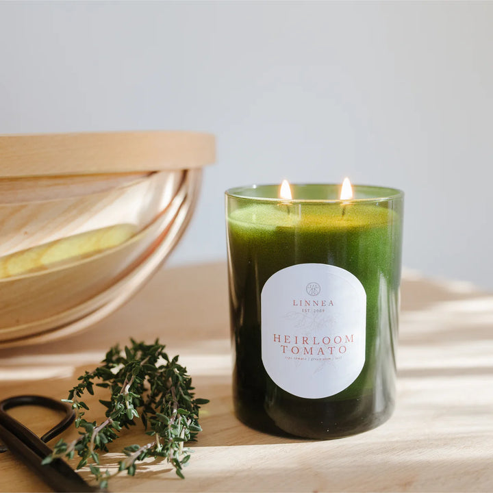Linnea  2-wick Candle - Heirloom Tomato Vine