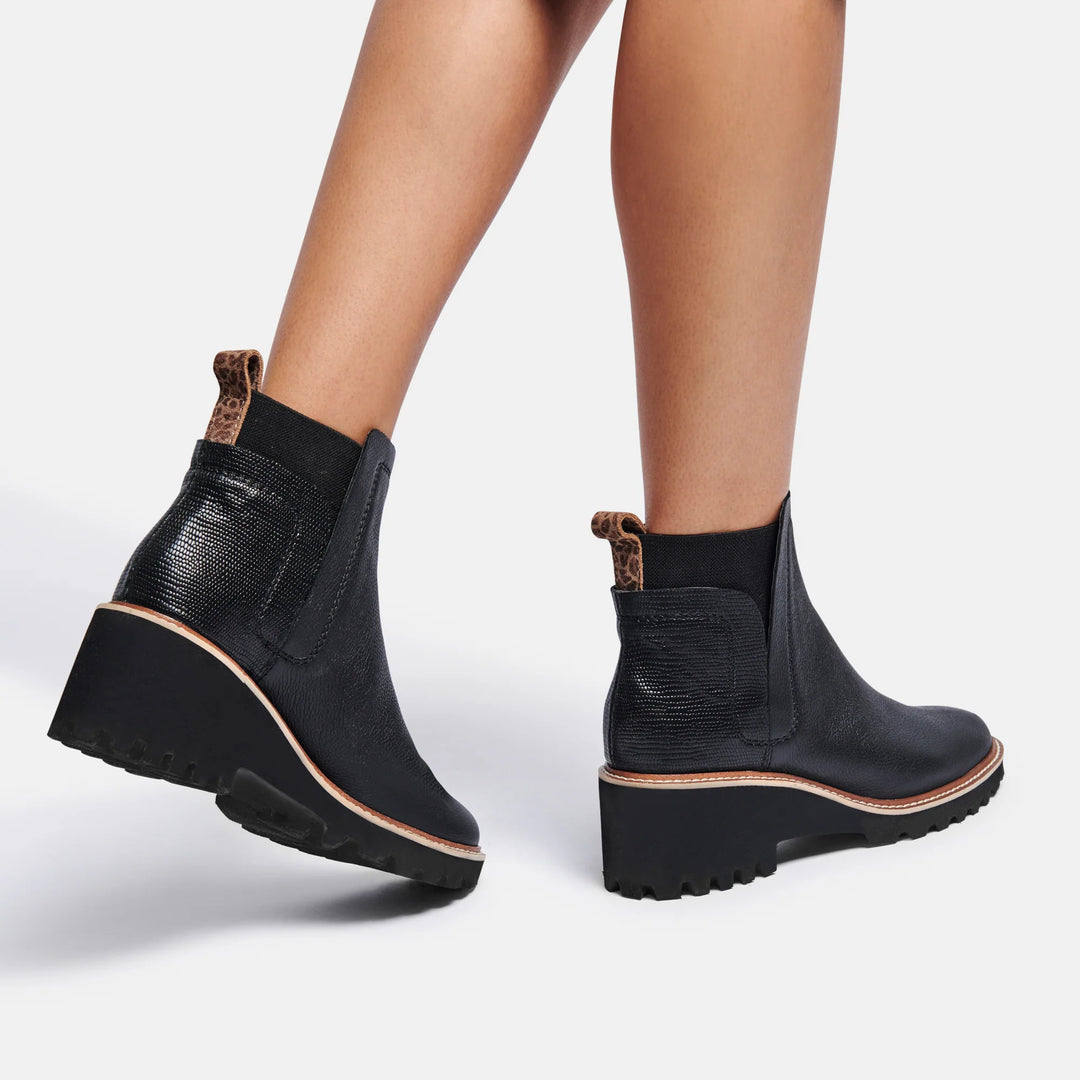 Dolce Vita Huey H2O Waterproof Boots- Black Leather