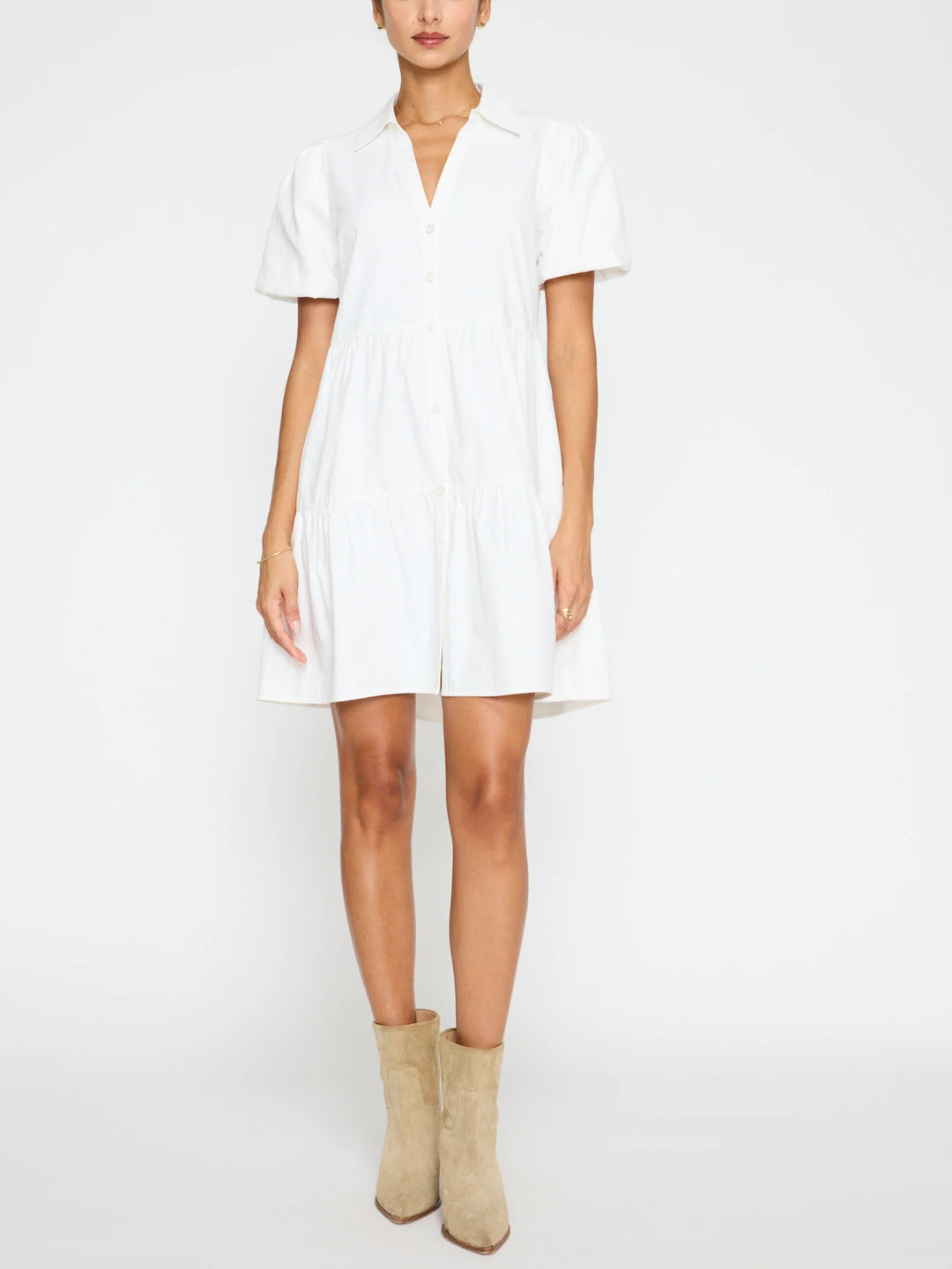 Brochu Walker Havana Mini Dress Ivory