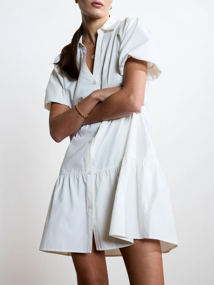 Brochu Walker Havana Mini Dress Ivory