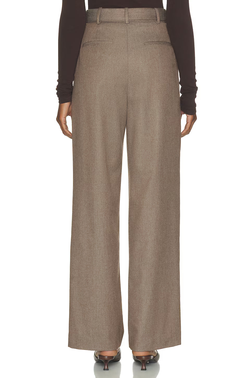Elodie Hollis Belted Pleated Pants