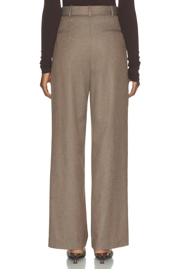 Elodie Hollis Belted Pleated Pants