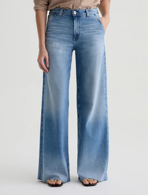 AG Stella Wide Leg Plazzo Jeans - Abyss