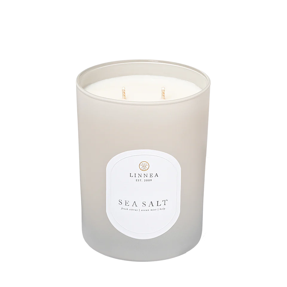 Linnea 2-wick Candle - Sea Salt