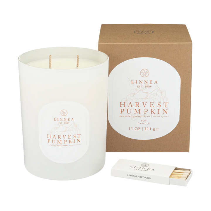 Linnea 2 Wick Candle - Harvest Pumpkin
