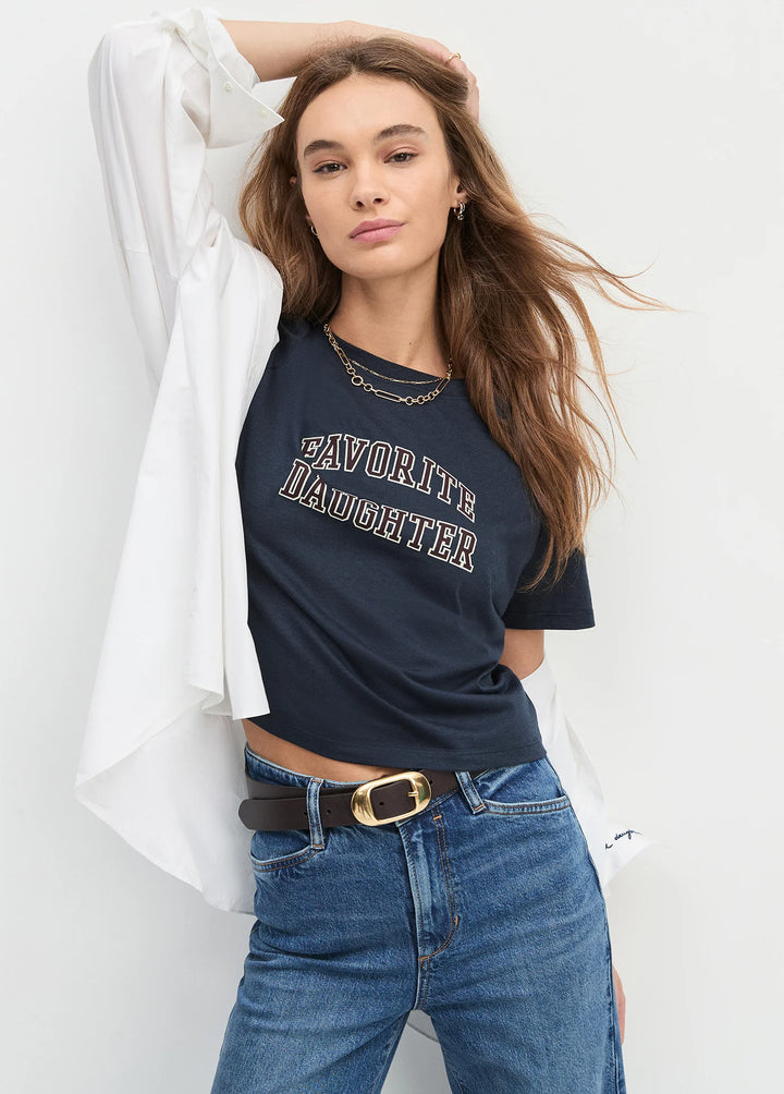 Favorite Daughter The Collegiate Cropped Tee