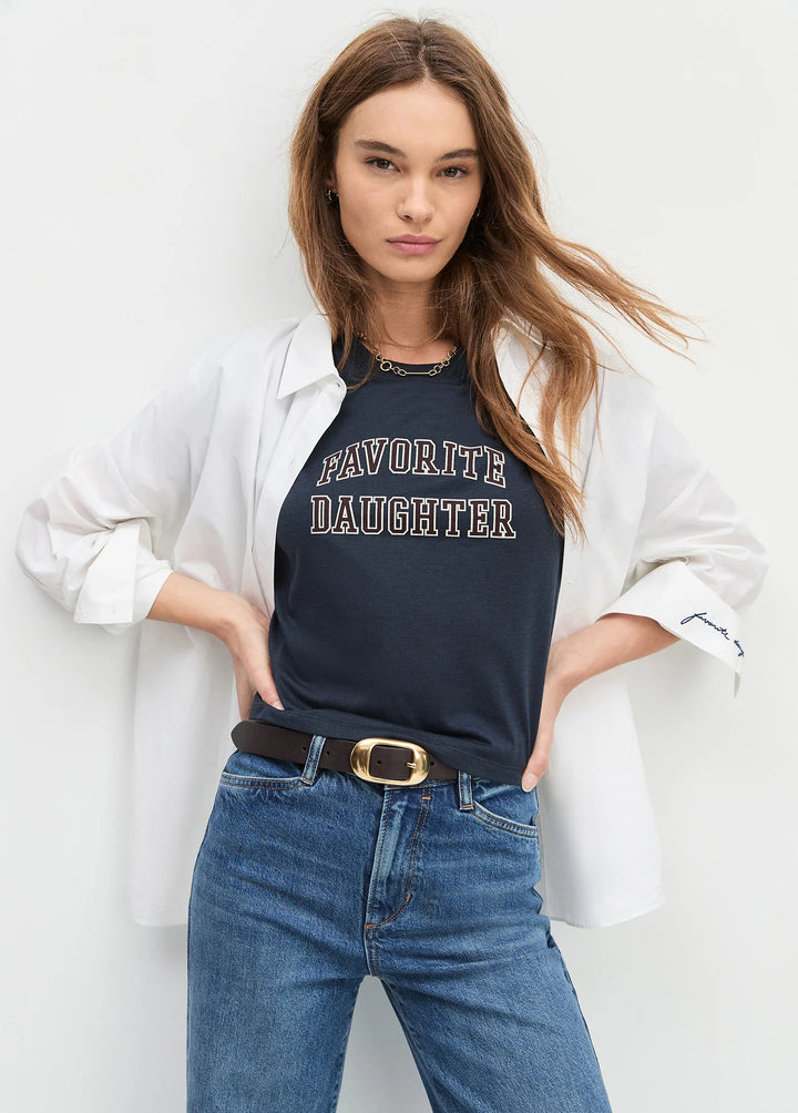 Favorite Daughter The Collegiate Cropped Tee