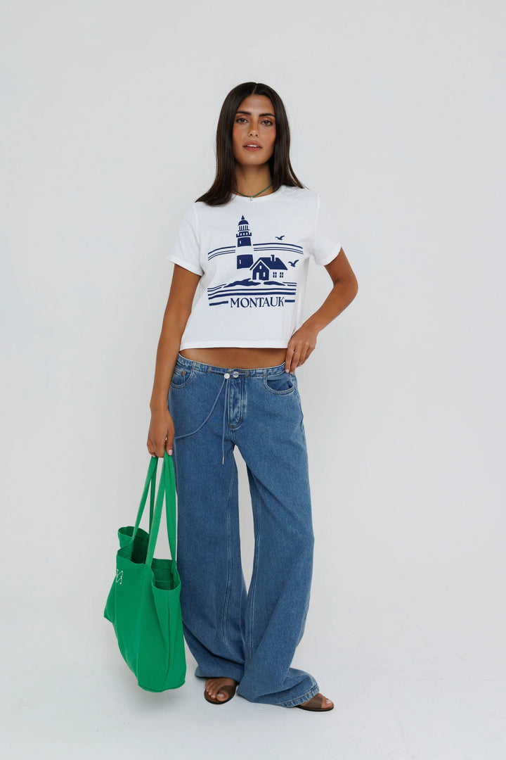 Sunny Somewhere Montauk Tiny Tee