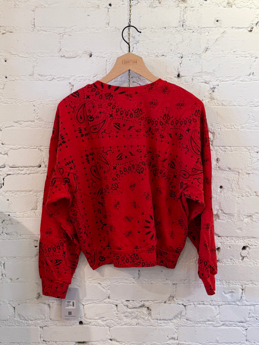 Aviator Nation Bandana Relaxed Crew - Flash Red