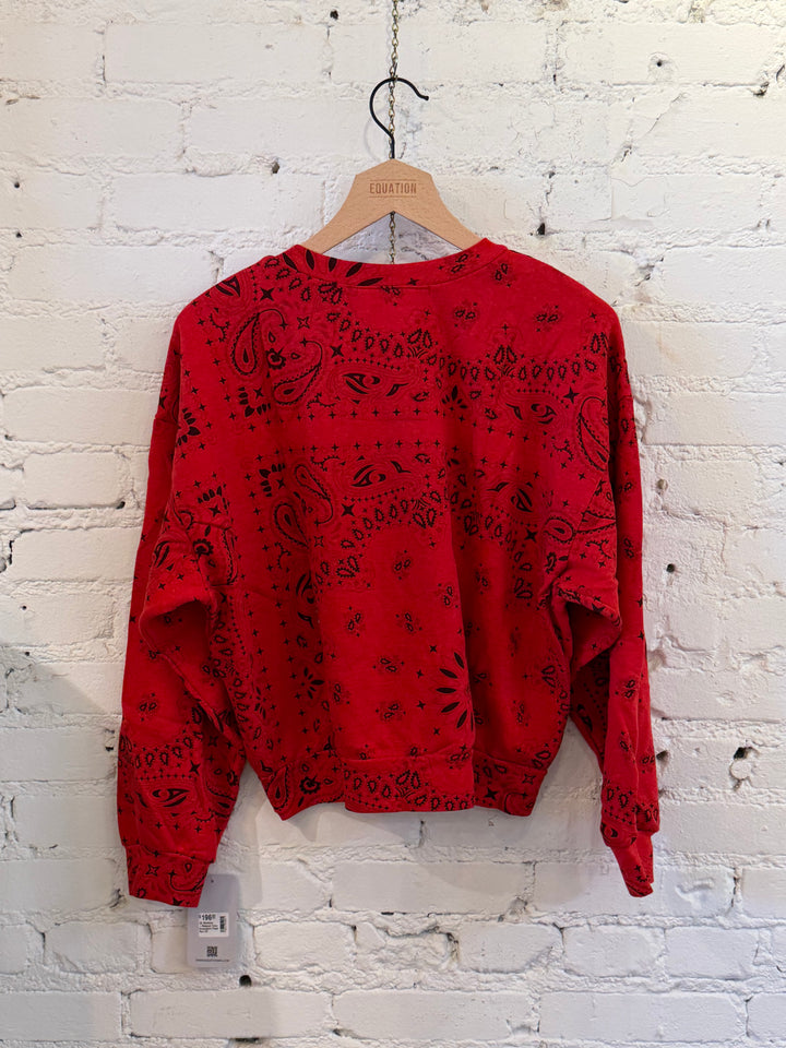 Aviator Nation Bandana Relaxed Crew - Flash Red