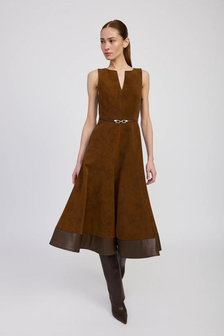 En Saison Eloise Midi Dress Brown